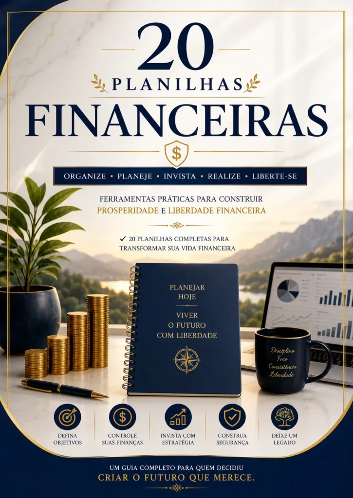 20 planilhas financeiras para ler e preencher e transformar sua vida financeira
