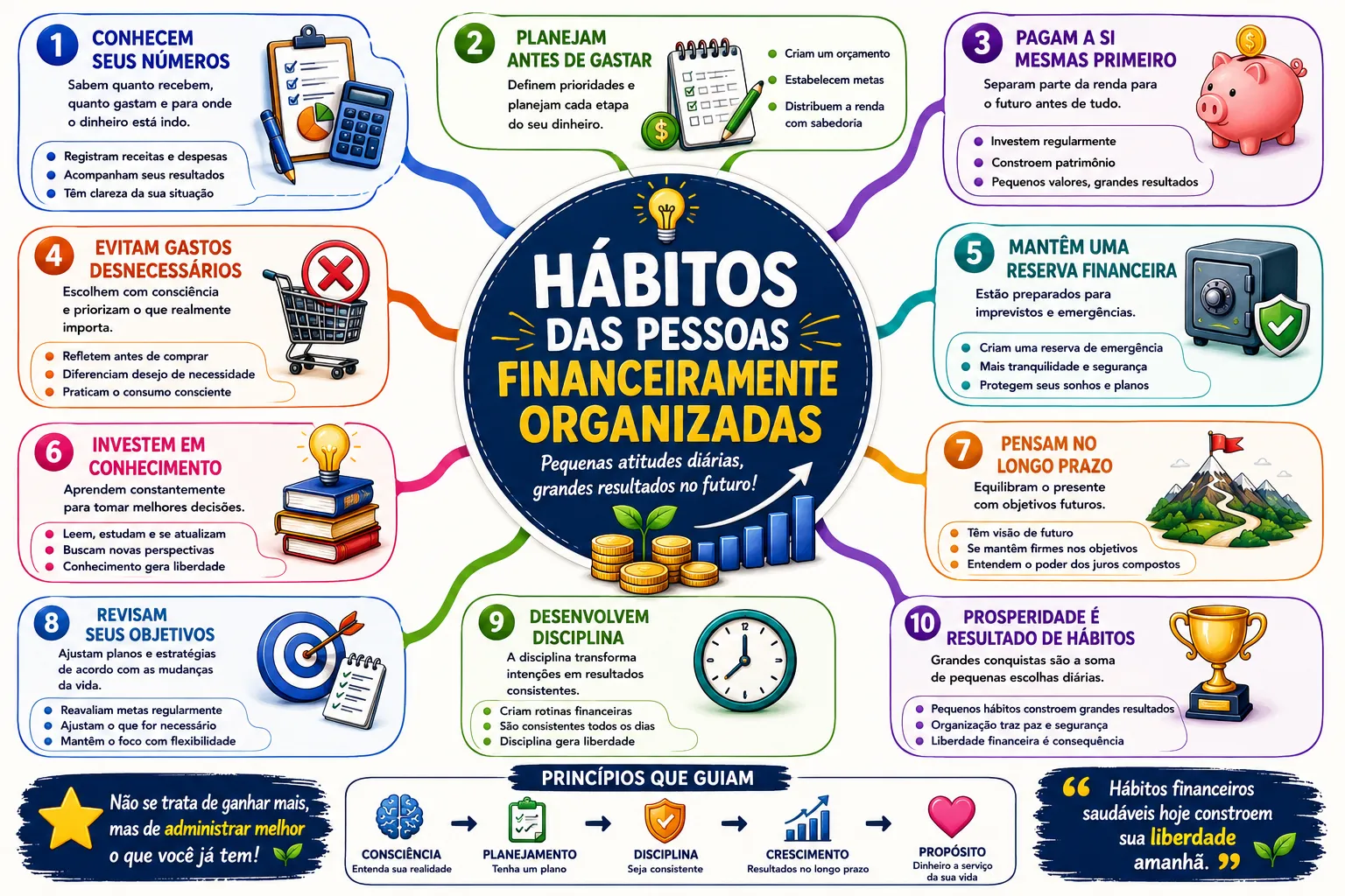 Hábitos das Pessoas Financeiramente Organizadas